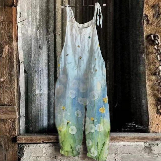 Floral Print Elegant Summer Overalls - east2cart.uk