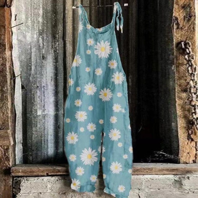 Floral Print Elegant Summer Overalls - east2cart.uk