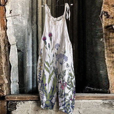 Floral Print Elegant Summer Overalls - east2cart.uk