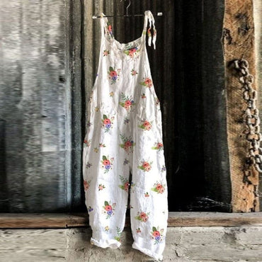 Floral Print Elegant Summer Overalls - east2cart.uk