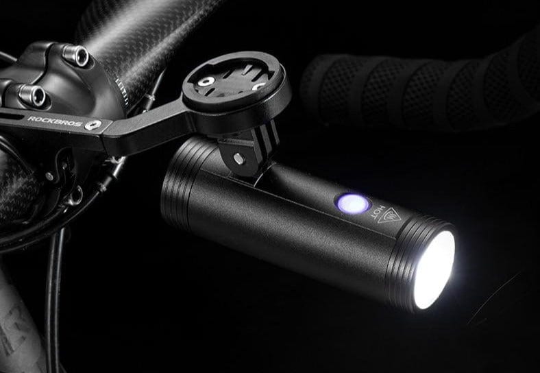 ROCKBROS Bike Front Light Waterproof Hoisting Headlights Multi Holder Cycling Handbar Light USB Powerful Bicycle Flash Light - east2cart.uk