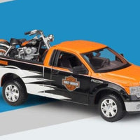 Maisto 1:24 1948 Ford F-1 pickup truck + motorcycle die-casting simulation alloy car model crafts decorative collection of toy t - east2cart.uk