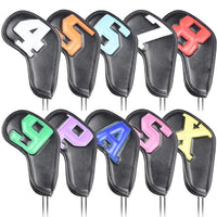 10Pc/Set Colourful Golf Club Head Covers - east2cart.uk