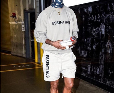 Men's New Essentials Letter Printed Cotton Shorts - east2cart.uk