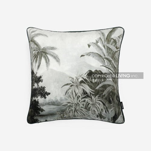 retro light luxury Jungle tiger printed cushion cover with tassle room pillowcase cover plant living room sofa decoration - east2cart.uk