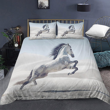 Horse Printed 3D Bedding Set - east2cart.uk