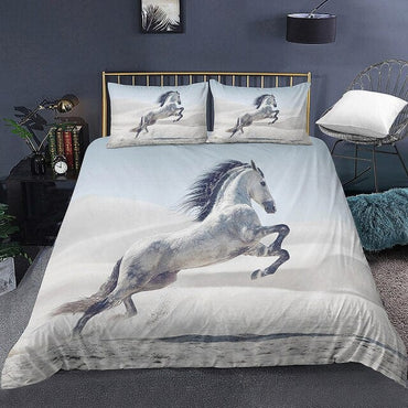 Horse Printed 3D Bedding Set - east2cart.uk