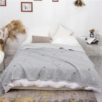 Queen Size Soft Plaid Comforter Bedspread - east2cart.uk