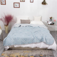 Queen Size Soft Plaid Comforter Bedspread - east2cart.uk