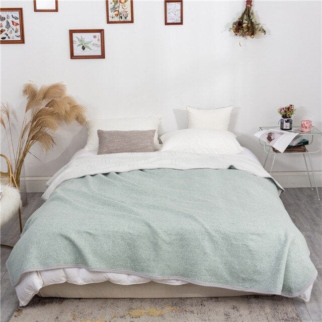 Queen Size Soft Plaid Comforter Bedspread - east2cart.uk