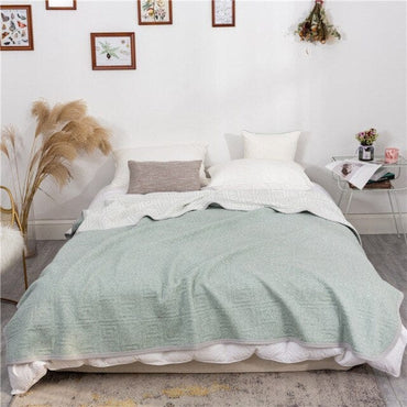 Queen Size Soft Plaid Comforter Bedspread - east2cart.uk