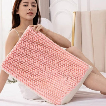 Summer Adult TPE Cool Pillow High Elasticity Latex Orthopedic Pillows Cervical Vertebra Super Soft Sleeping Bedding For Travel - east2cart.uk