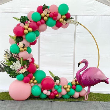 129pcs/ Rose Red Balloons Flamingo Theme Party Decoration - east2cart.uk