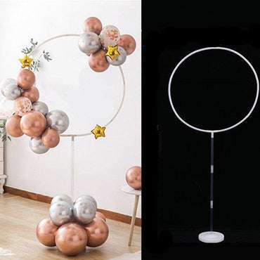 Round love moon Balloon column accessorie Balloon Stand Holder Baby Shower Birthday Party Wedding Xmas Decoration Supplies - east2cart.uk