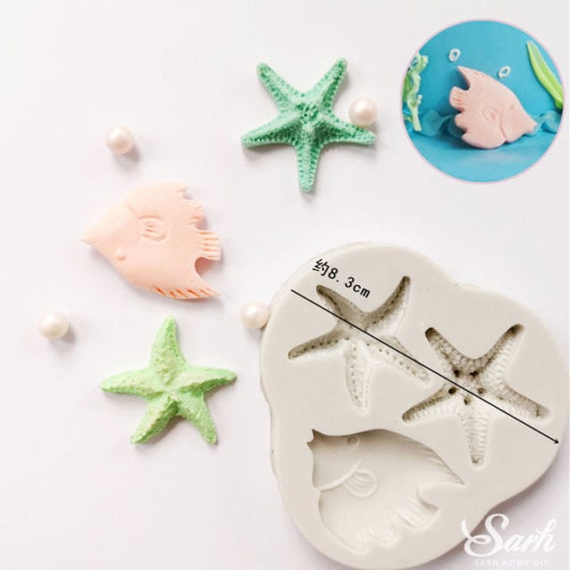 Starfish Fondant Cake Mold