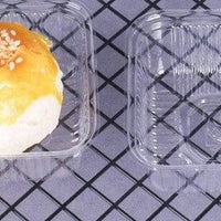 100Pcs Golden Transparent Moon Cake Box Container - east2cart.uk