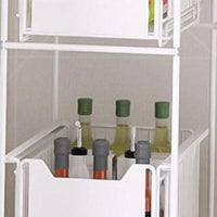 Under Sink Storage Rack 2 Tier Sliding Cabinet Basket Countertop Pull Out Organizer Drawer Spice Shelf in the Kitchen - east2cart.uk