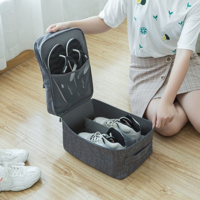 Portable Travel Shoes Storage Bags Sneakers Loafers Slippers Ankle Boots Organizer Bag Closet Sorting Zipper Pouch - east2cart.uk