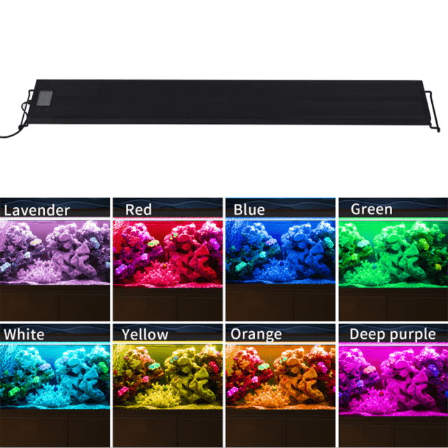 Programmable Aquarium Lighting With Extendable Brackets - east2cart.uk