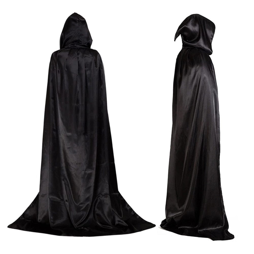 Halloween Hooded Black Cloak Of Death Party Outfit