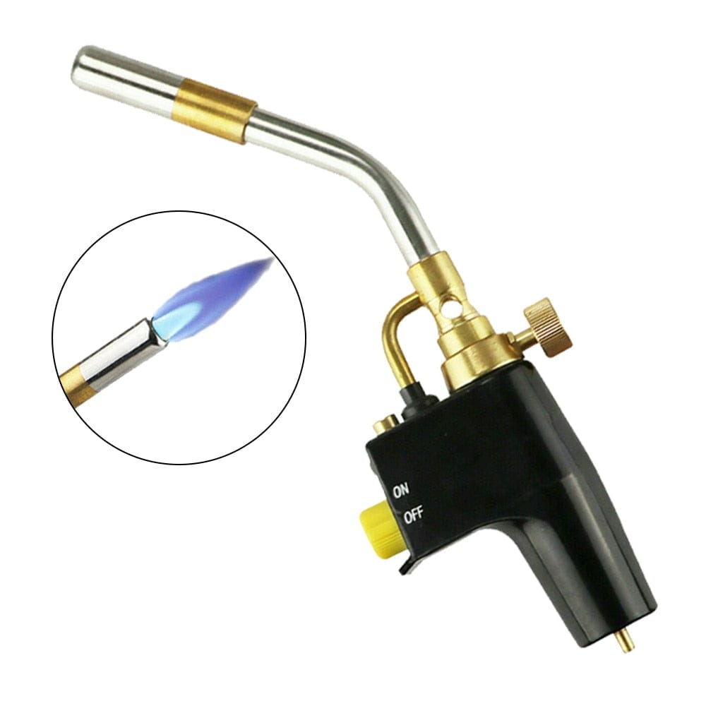 MAPP Propane Gas Welding Torches Plumbing Blow Torch Soldering Tool Metal Flame Gun Brazing Welding Quick Fire Solder Burner - east2cart.uk