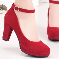 Mary Jane Ankle Strap High Heels