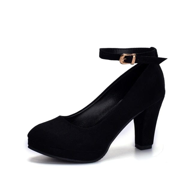 Mary Jane Ankle Strap High Heels