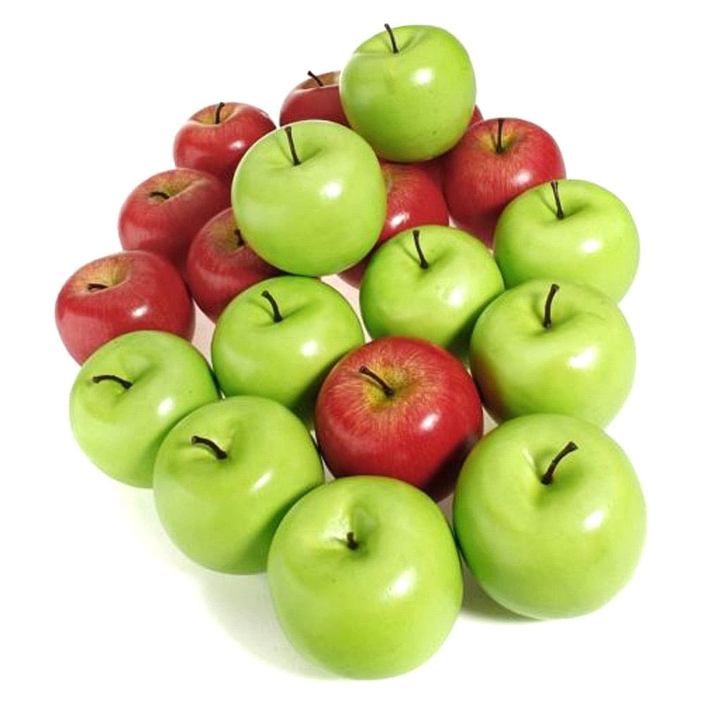 10pcs/set Large Artificial Red Green Apples