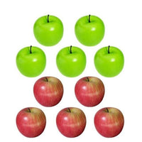 10pcs/set Large Artificial Red Green Apples