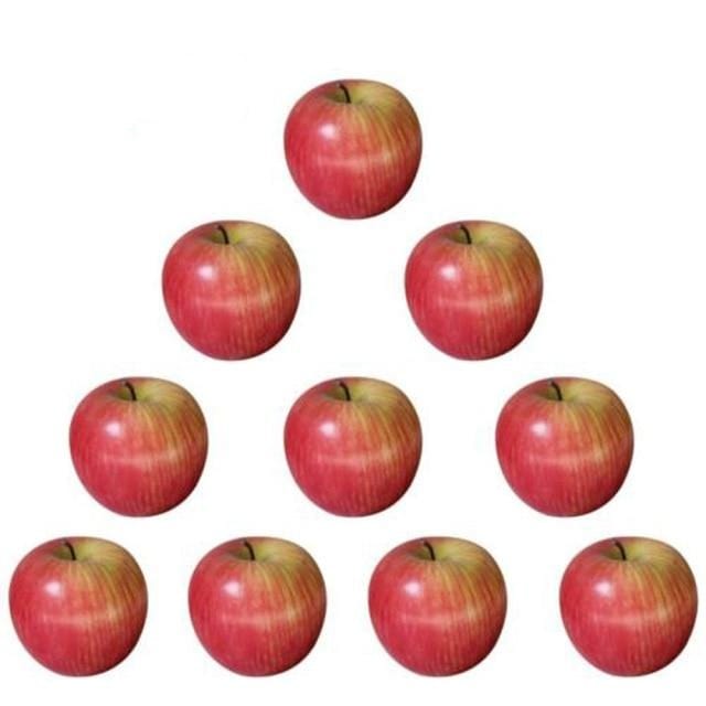 10pcs/set Large Artificial Red Green Apples