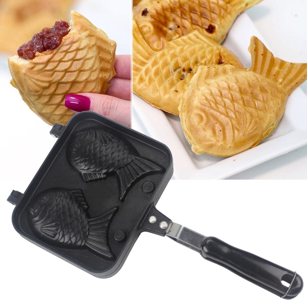 Non-stick Fish Shaped Waffle Pan Maker