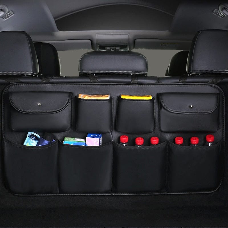 New PU Leather Back Seat Storage Organizer Bag