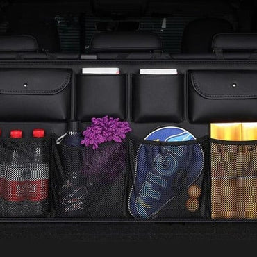 New PU Leather Back Seat Storage Organizer Bag