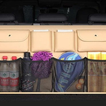 New PU Leather Back Seat Storage Organizer Bag