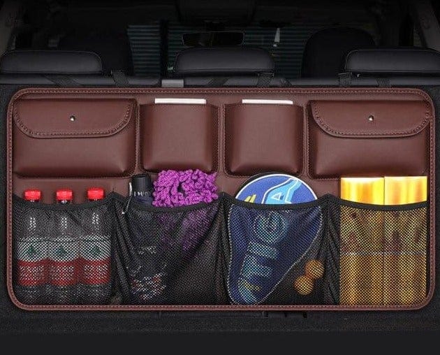 New PU Leather Back Seat Storage Organizer Bag