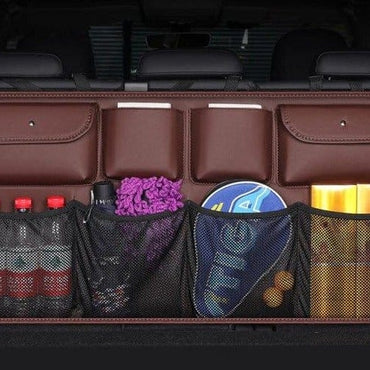 New PU Leather Back Seat Storage Organizer Bag