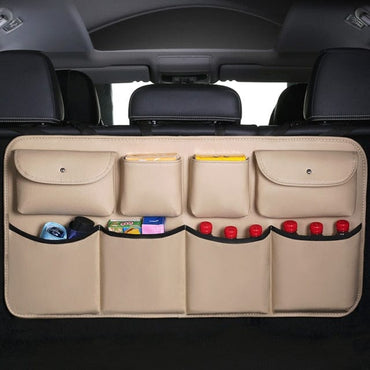 New PU Leather Back Seat Storage Organizer Bag