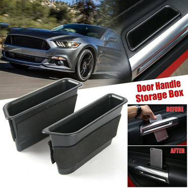 2pcs Inner Side Door Handle Storage Box