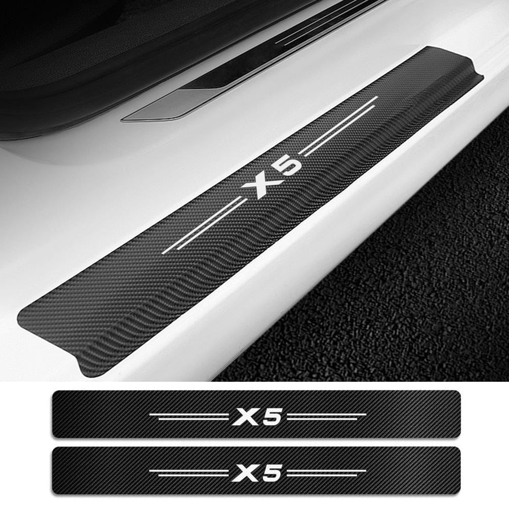 4PCS Car Door Sill Stickers For BMW