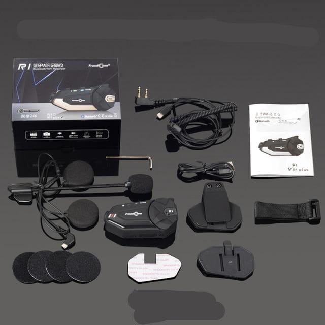 Motorcycle Waterproof BT Headset Wide Angle Camera