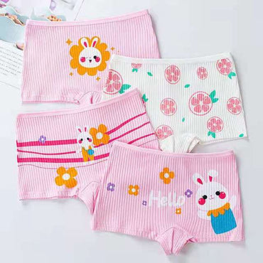 4PCS/Lot Baby Girl Boy Cute Cartoon Panties