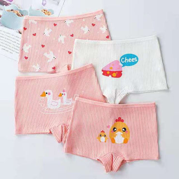 4PCS/Lot Baby Girl Boy Cute Cartoon Panties