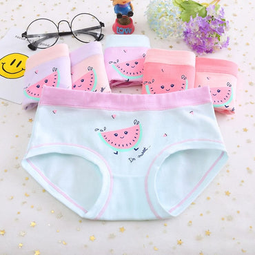 4pcs/lot Girls Cartoon Underwear