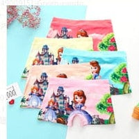 4PCS/LOT Princess Sophia Printing Girls Cotton Panties