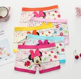 4pcs/lot Disney Soft Girls Cotton Panties