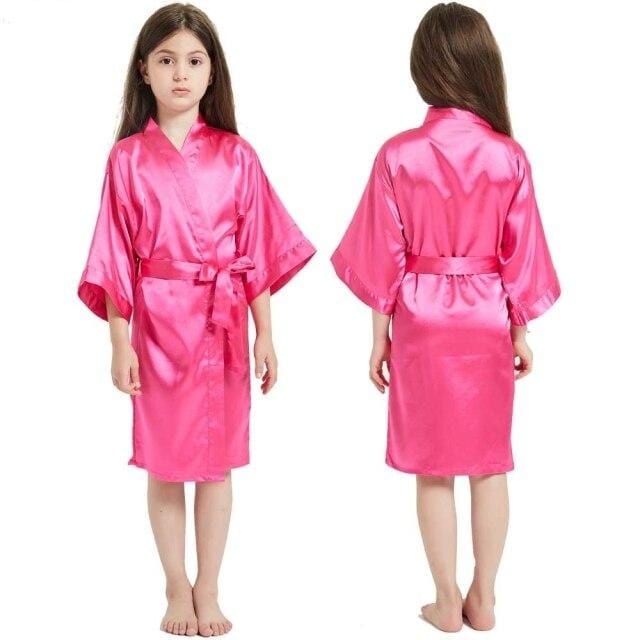 Children's Satin Silk Kimono