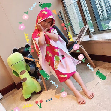 Cartoon Printed Girls Bath Robes