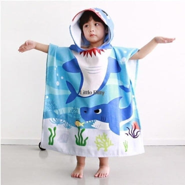 Cartoon Printed Girls Bath Robes