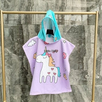 Cartoon Printed Girls Bath Robes
