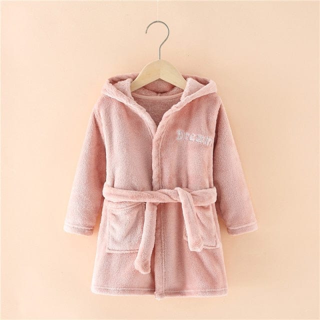 Winter Children's Flannel Bathrobe